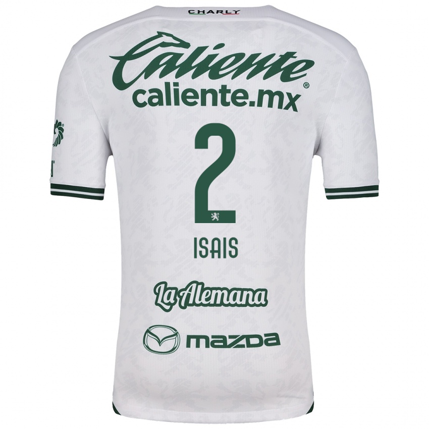 Heren Mauricio Isaís #2 Wit Groen Uitshirt Uittenue 2024/25 T-Shirt