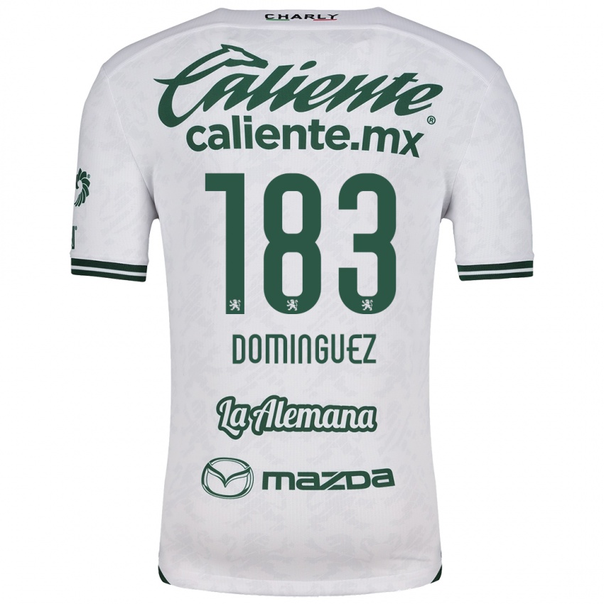 Heren Jesús Domínguez #183 Wit Groen Uitshirt Uittenue 2024/25 T-Shirt