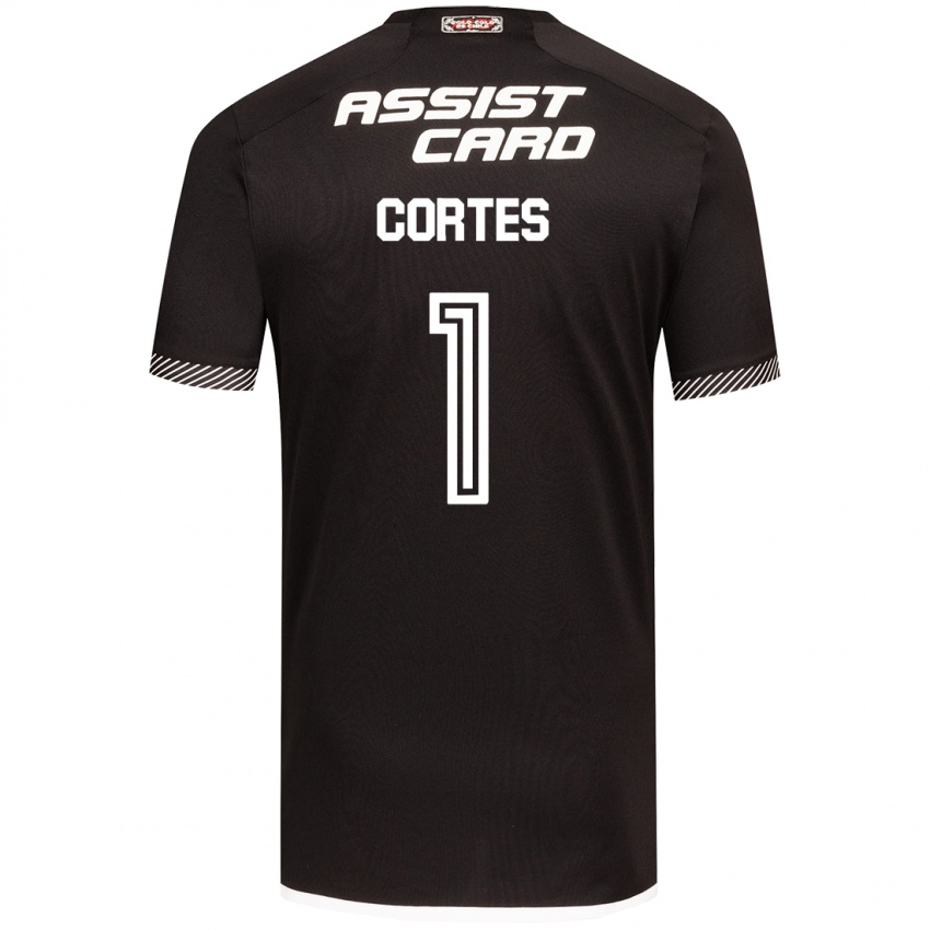 Heren Brayan Cortés #1 Zwart Wit Uitshirt Uittenue 2024/25 T-Shirt