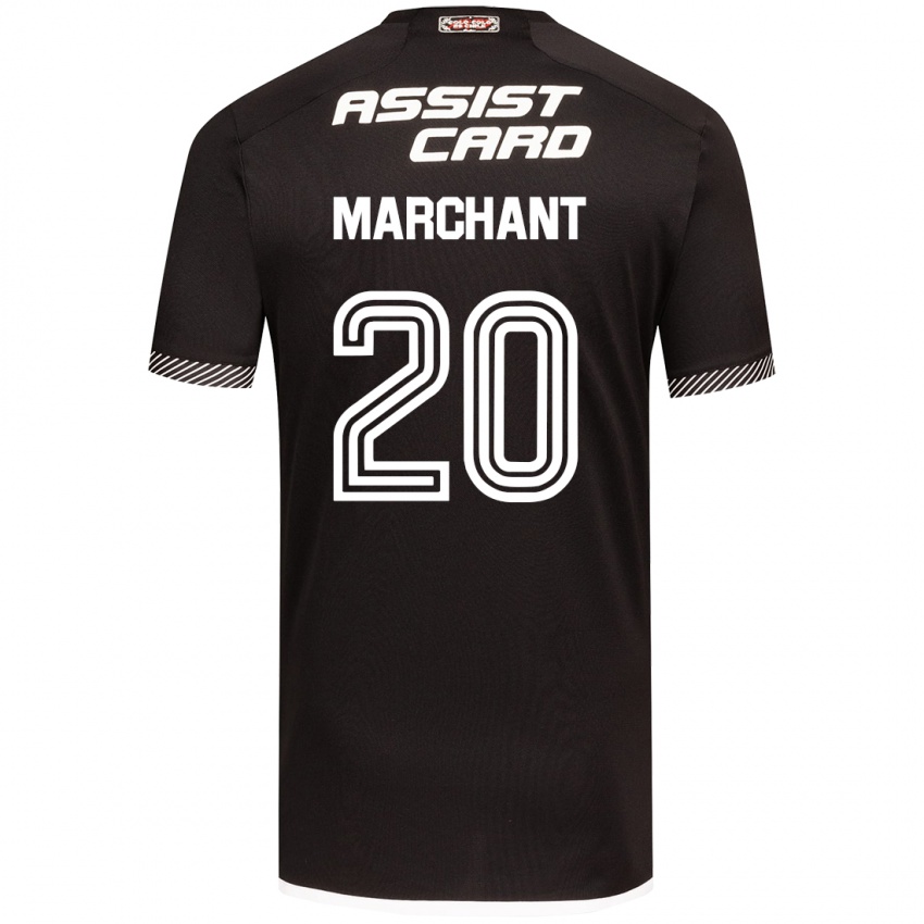 Heren Francisco Marchant #20 Zwart Wit Uitshirt Uittenue 2024/25 T-Shirt