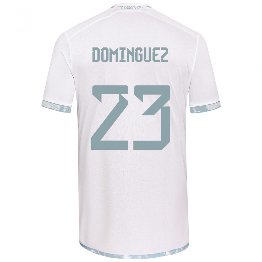 Heren Nery Dominguez #23 Wit Grijs Uitshirt Uittenue 2024/25 T-Shirt