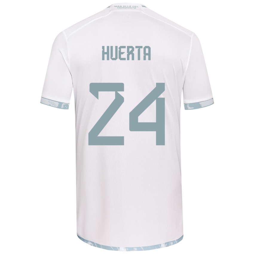 Heren Renato Huerta #24 Wit Grijs Uitshirt Uittenue 2024/25 T-Shirt