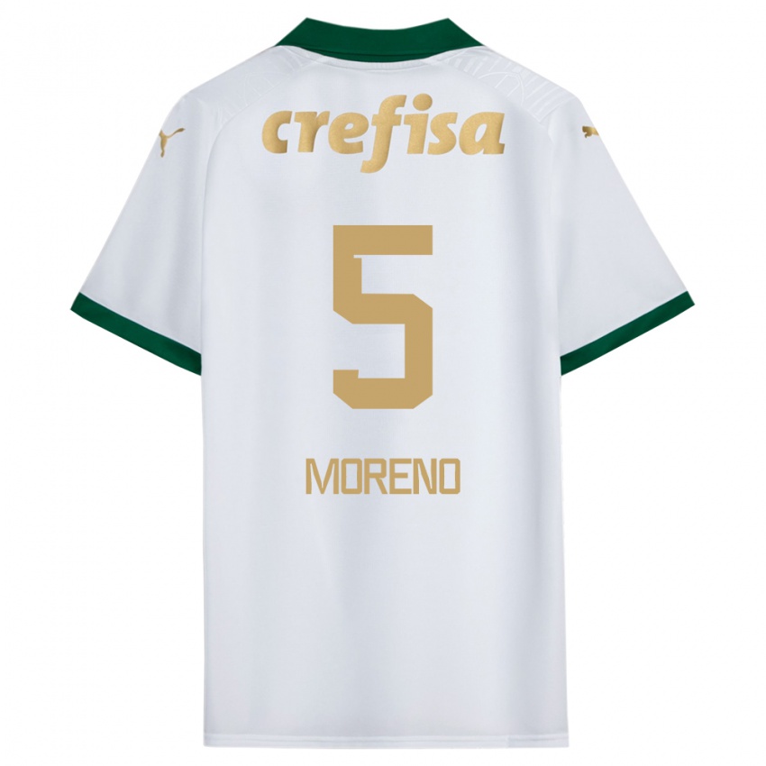 Heren Anibal Moreno #5 Wit Groen Uitshirt Uittenue 2024/25 T-Shirt