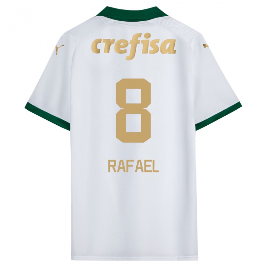 Heren Ze Rafael #8 Wit Groen Uitshirt Uittenue 2024/25 T-Shirt