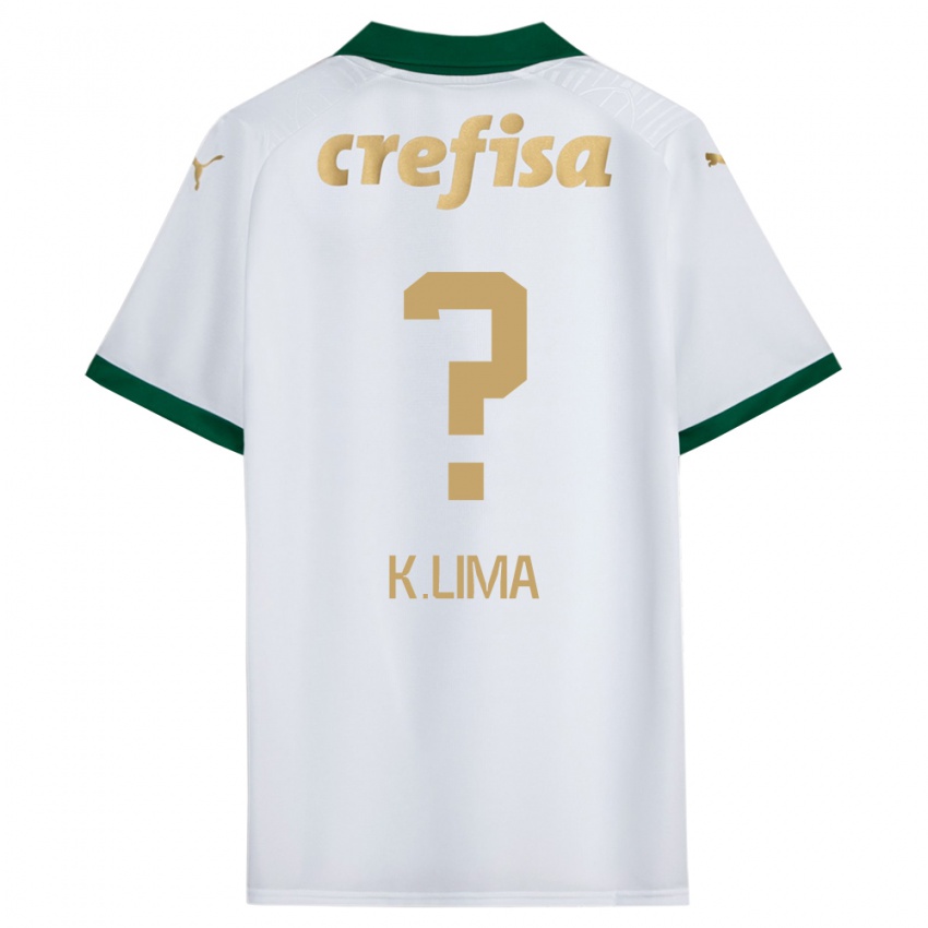 Heren Kauan Lima #0 Wit Groen Uitshirt Uittenue 2024/25 T-Shirt