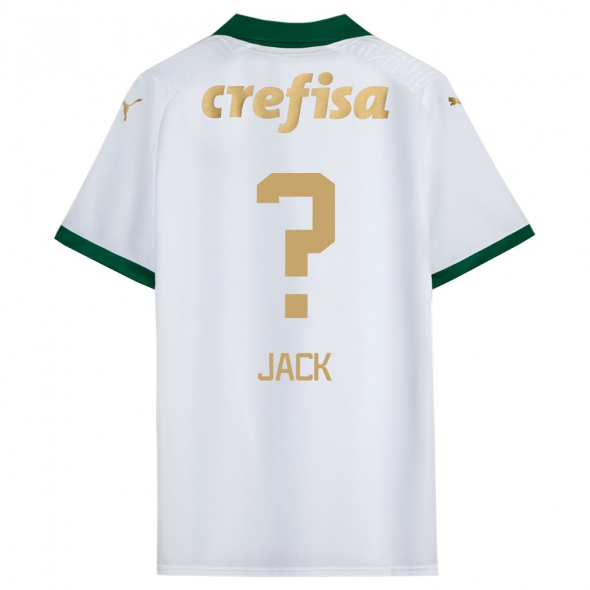 Heren Fellipe Jack #0 Wit Groen Uitshirt Uittenue 2024/25 T-Shirt