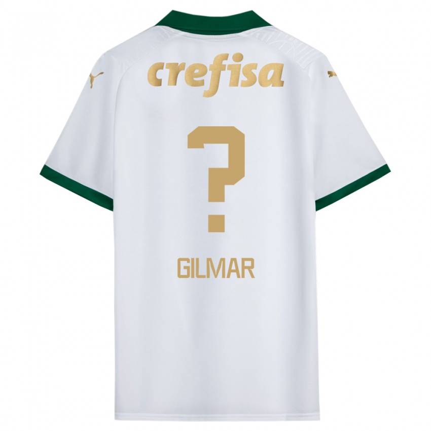 Heren Gilmar #0 Wit Groen Uitshirt Uittenue 2024/25 T-Shirt