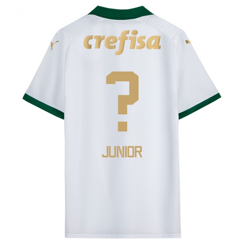 Heren Gilberto Junior #0 Wit Groen Uitshirt Uittenue 2024/25 T-Shirt