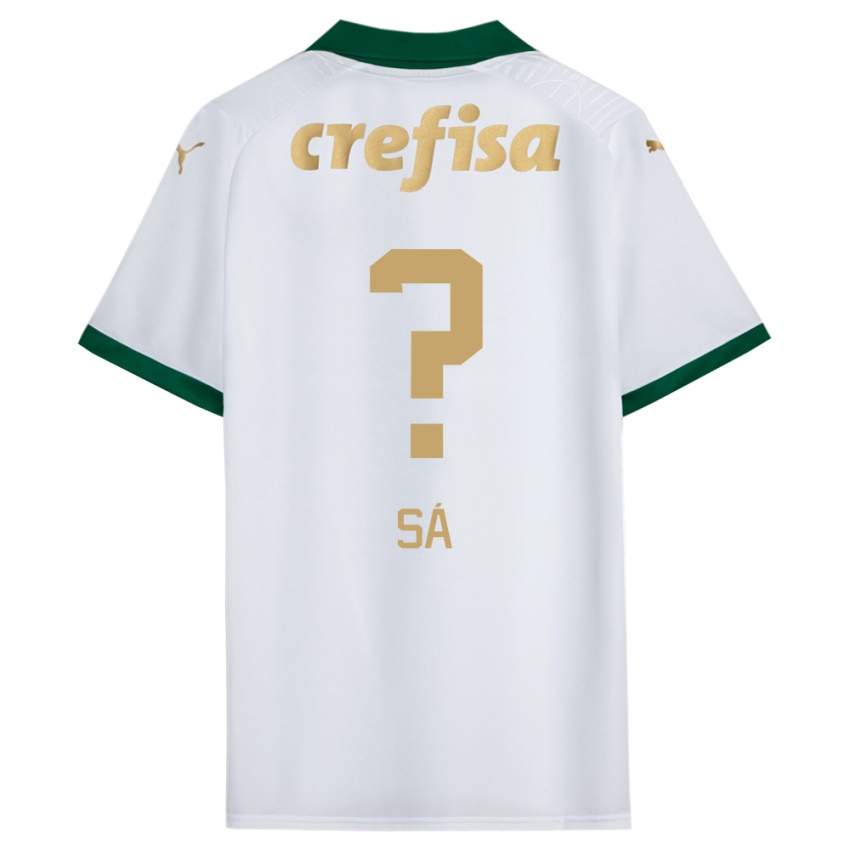 Heren Luiz Sá #0 Wit Groen Uitshirt Uittenue 2024/25 T-Shirt