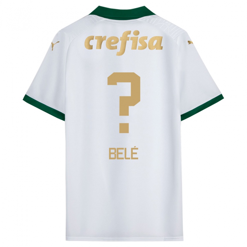 Heren Erick Belé #0 Wit Groen Uitshirt Uittenue 2024/25 T-Shirt