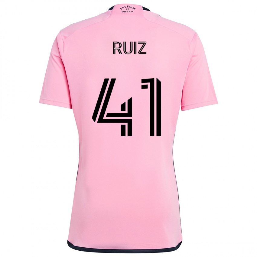 Dames David Ruíz #41 Roze Thuisshirt Thuistenue 2024/25 T-Shirt