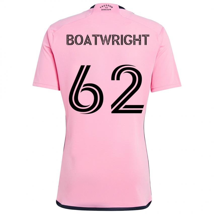 Dames Israel Boatwright #62 Roze Thuisshirt Thuistenue 2024/25 T-Shirt