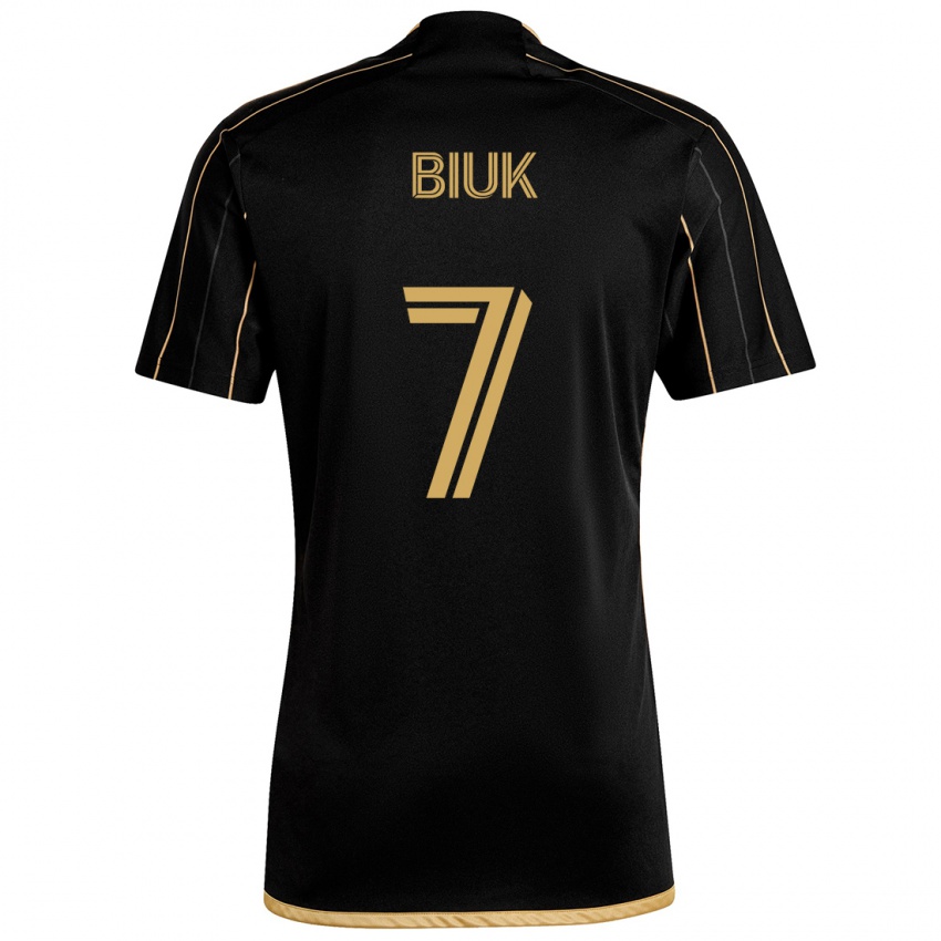 Dames Stipe Biuk #7 Zwart Goud Thuisshirt Thuistenue 2024/25 T-Shirt