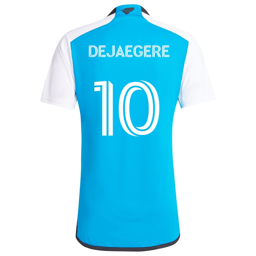 Dames Brecht Dejaegere #10 Blauw Wit Thuisshirt Thuistenue 2024/25 T-Shirt