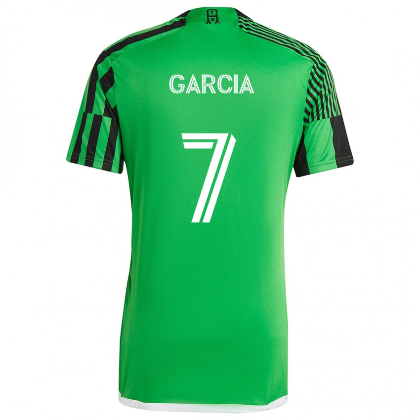 Dames Anthony García #7 Groen Zwart Thuisshirt Thuistenue 2024/25 T-Shirt