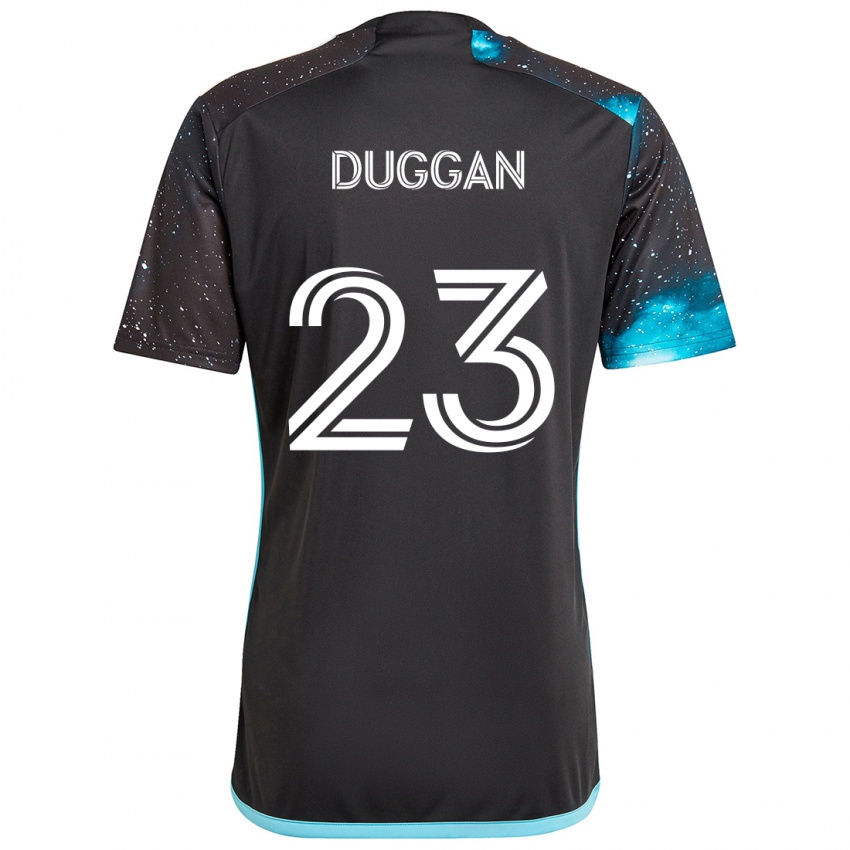 Dames Morris Duggan #23 Zwart Blauw Thuisshirt Thuistenue 2024/25 T-Shirt