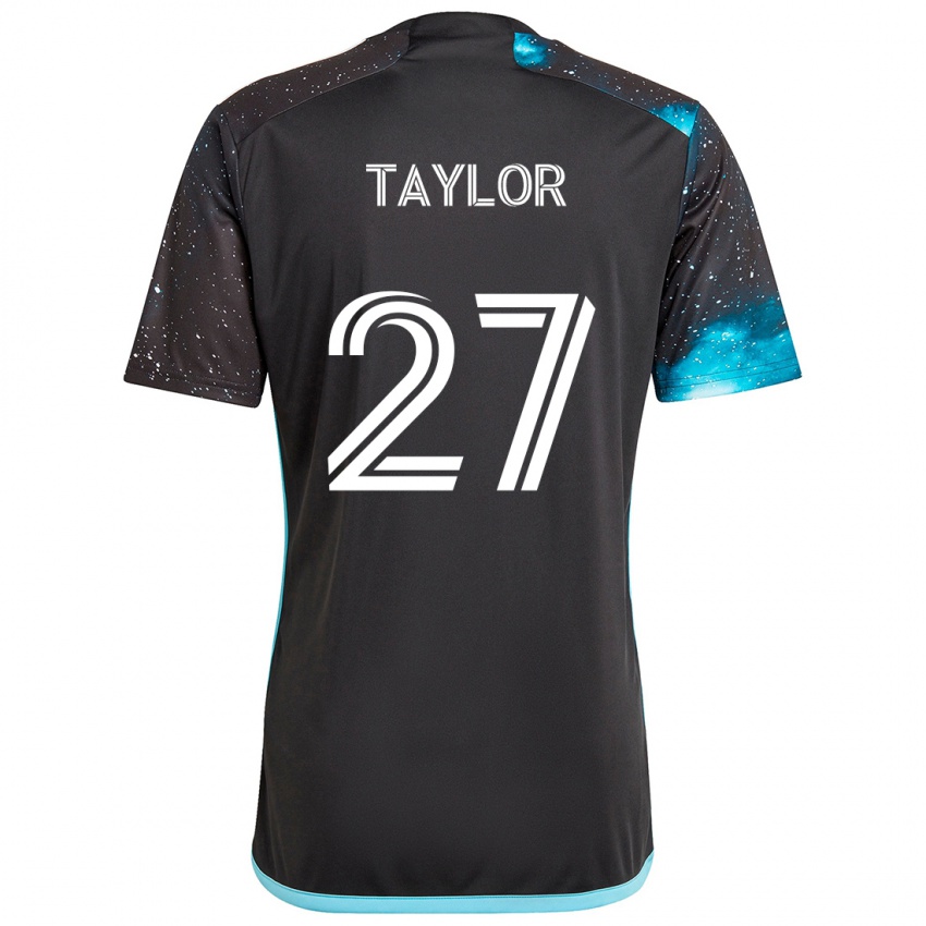 Dames D.j. Taylor #27 Zwart Blauw Thuisshirt Thuistenue 2024/25 T-Shirt