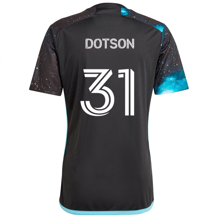 Dames Hassani Dotson #31 Zwart Blauw Thuisshirt Thuistenue 2024/25 T-Shirt