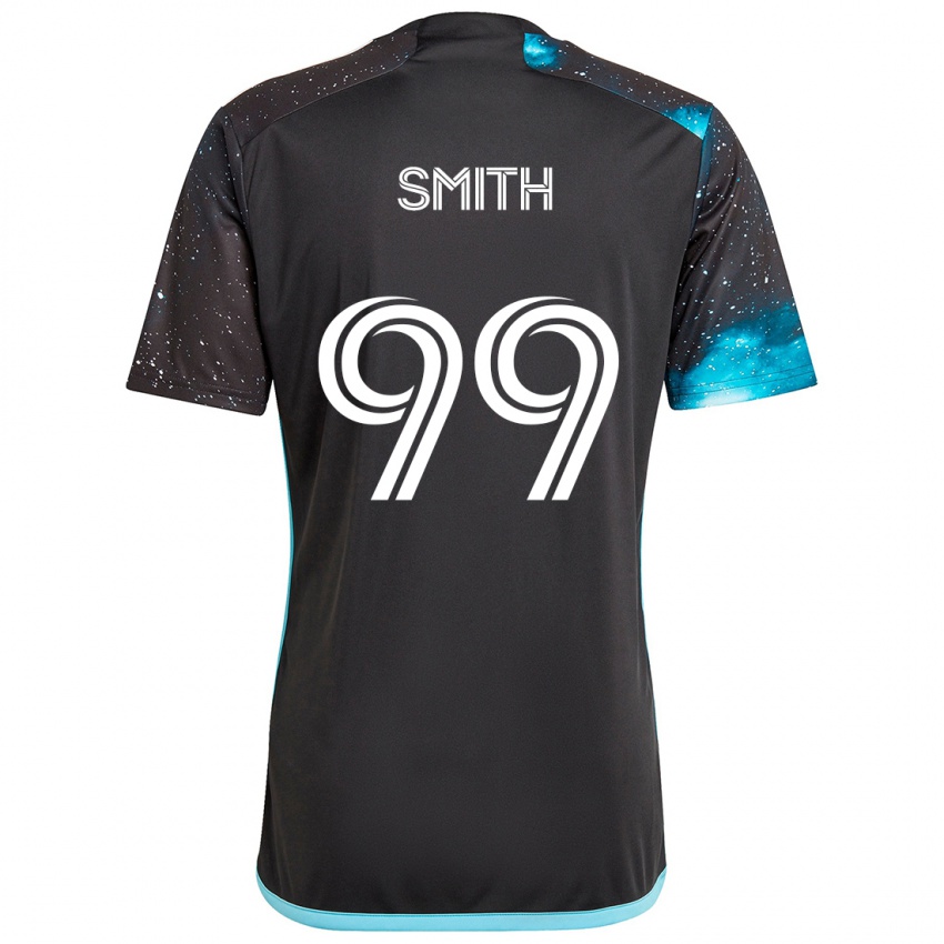 Dames Jordan Adebayo-Smith #99 Zwart Blauw Thuisshirt Thuistenue 2024/25 T-Shirt