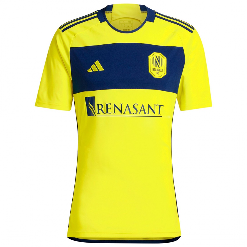 Dames Ethan Zubak #11 Geel Blauw Thuisshirt Thuistenue 2024/25 T-Shirt