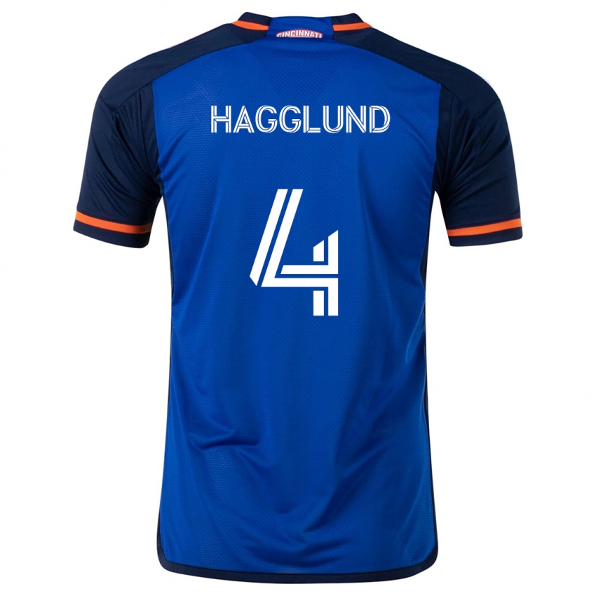 Dames Nick Hagglund #4 Blauw Wit Thuisshirt Thuistenue 2024/25 T-Shirt