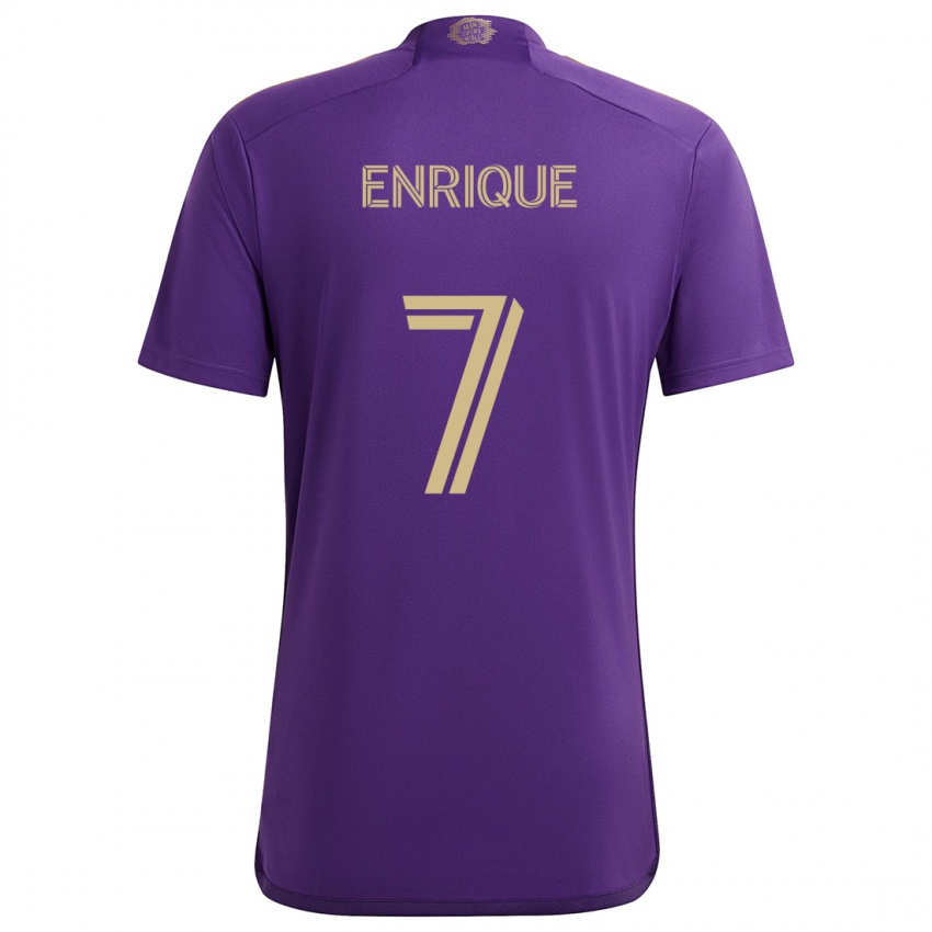 Dames Ramiro Enrique #7 Paars Geel Thuisshirt Thuistenue 2024/25 T-Shirt