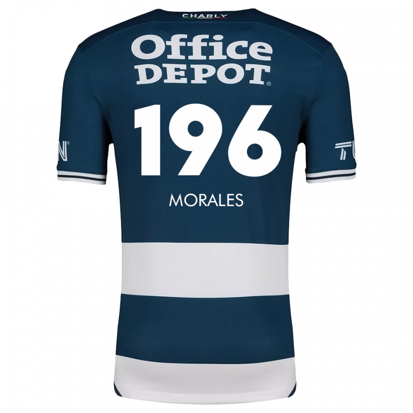 Dames Erik Morales #196 Blauw Wit Thuisshirt Thuistenue 2024/25 T-Shirt