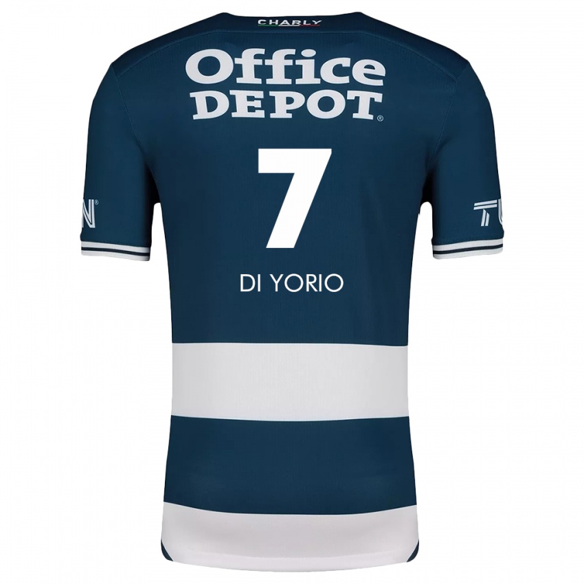 Dames Lucas Di Yorio #7 Blauw Wit Thuisshirt Thuistenue 2024/25 T-Shirt