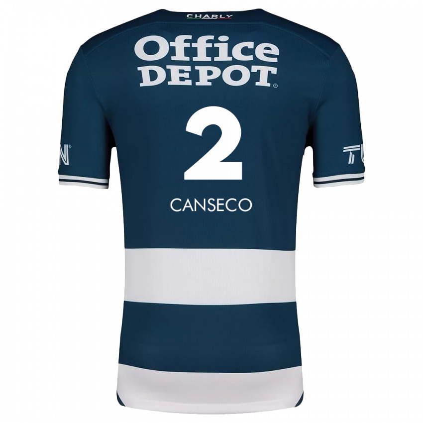 Dames Fernanda Canseco #2 Blauw Wit Thuisshirt Thuistenue 2024/25 T-Shirt