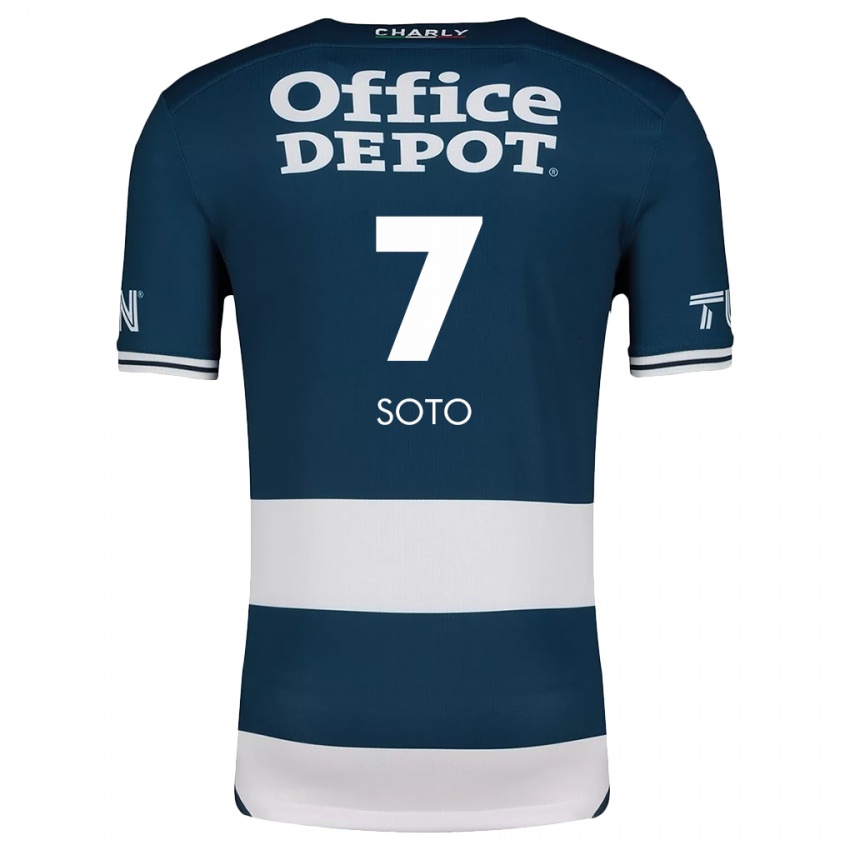 Dames Alice Soto #7 Blauw Wit Thuisshirt Thuistenue 2024/25 T-Shirt