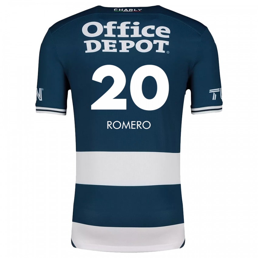 Dames Tamara Romero #20 Blauw Wit Thuisshirt Thuistenue 2024/25 T-Shirt