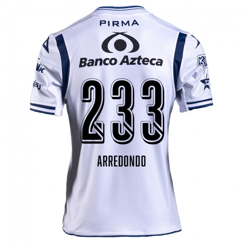 Dames Ángel Arredondo #233 Wit Marineblauw Thuisshirt Thuistenue 2024/25 T-Shirt