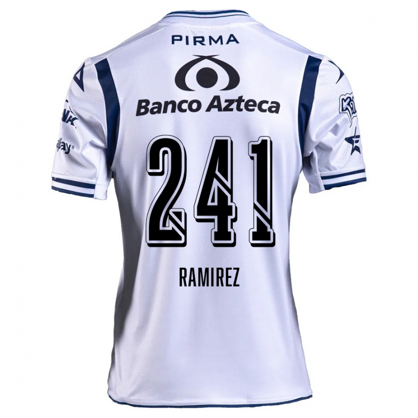 Dames Eduardo Ramírez #241 Wit Marineblauw Thuisshirt Thuistenue 2024/25 T-Shirt