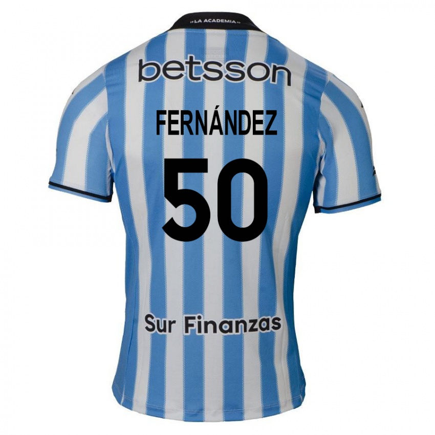 Dames Román Fernández #50 Blauw Wit Zwart Thuisshirt Thuistenue 2024/25 T-Shirt