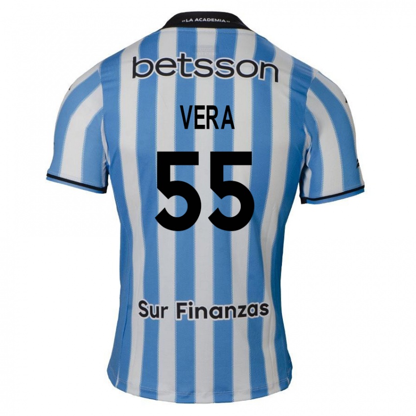 Dames Santino Vera #55 Blauw Wit Zwart Thuisshirt Thuistenue 2024/25 T-Shirt