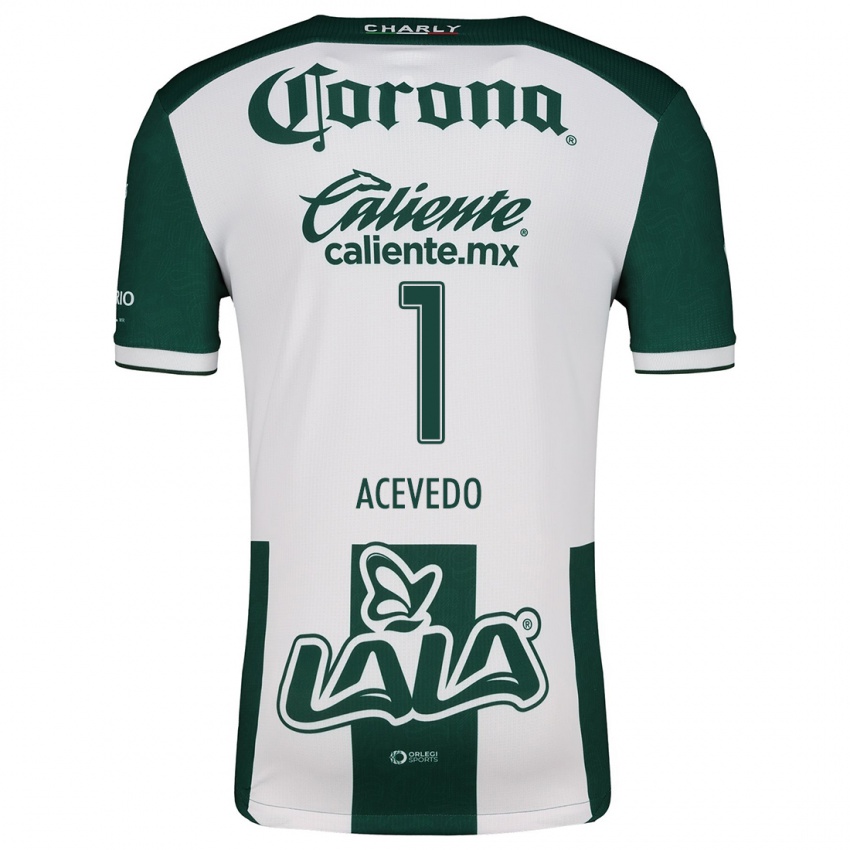 Dames Carlos Acevedo #1 Groen Wit Thuisshirt Thuistenue 2024/25 T-Shirt