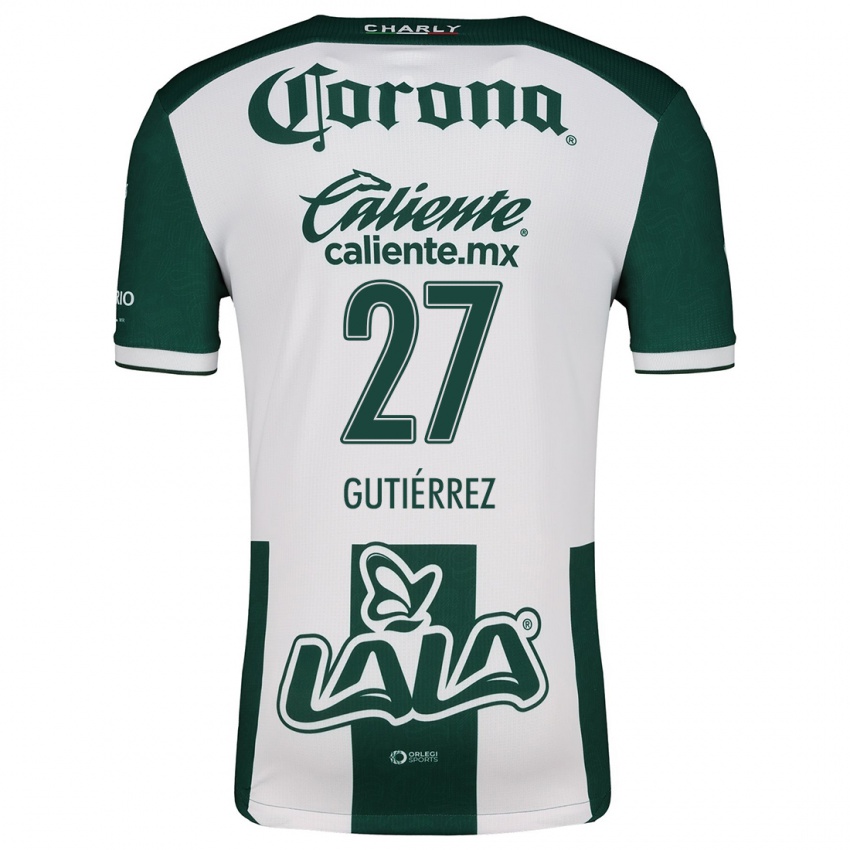 Dames Luis Gutiérrez #27 Groen Wit Thuisshirt Thuistenue 2024/25 T-Shirt