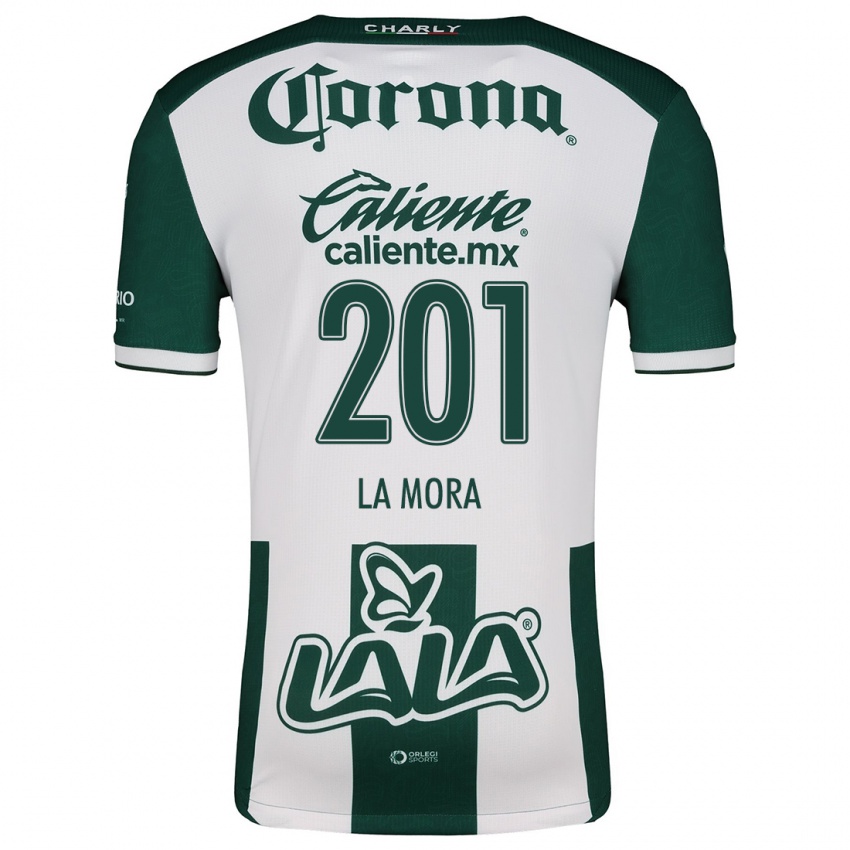 Dames Luis De La Mora #201 Groen Wit Thuisshirt Thuistenue 2024/25 T-Shirt