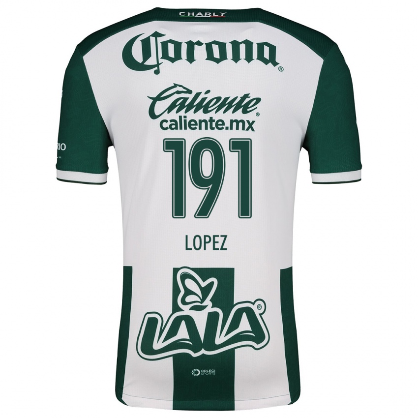 Dames Carlos López #191 Groen Wit Thuisshirt Thuistenue 2024/25 T-Shirt