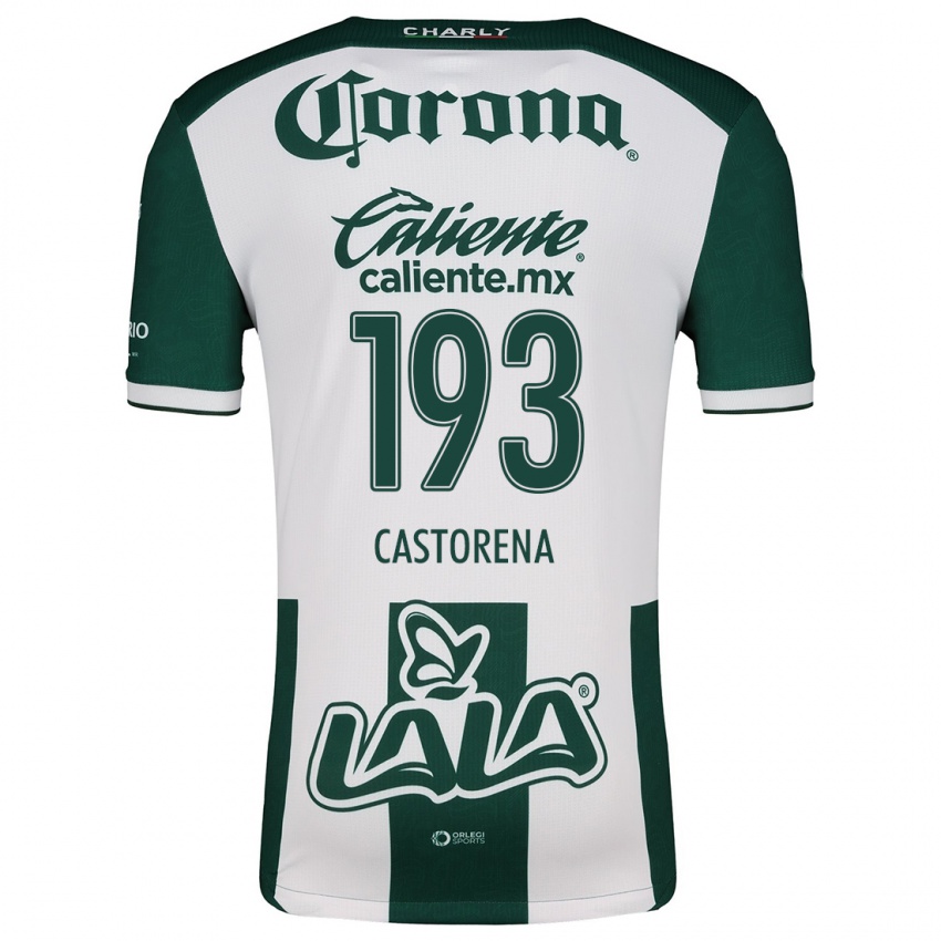 Dames Damián Castorena #193 Groen Wit Thuisshirt Thuistenue 2024/25 T-Shirt