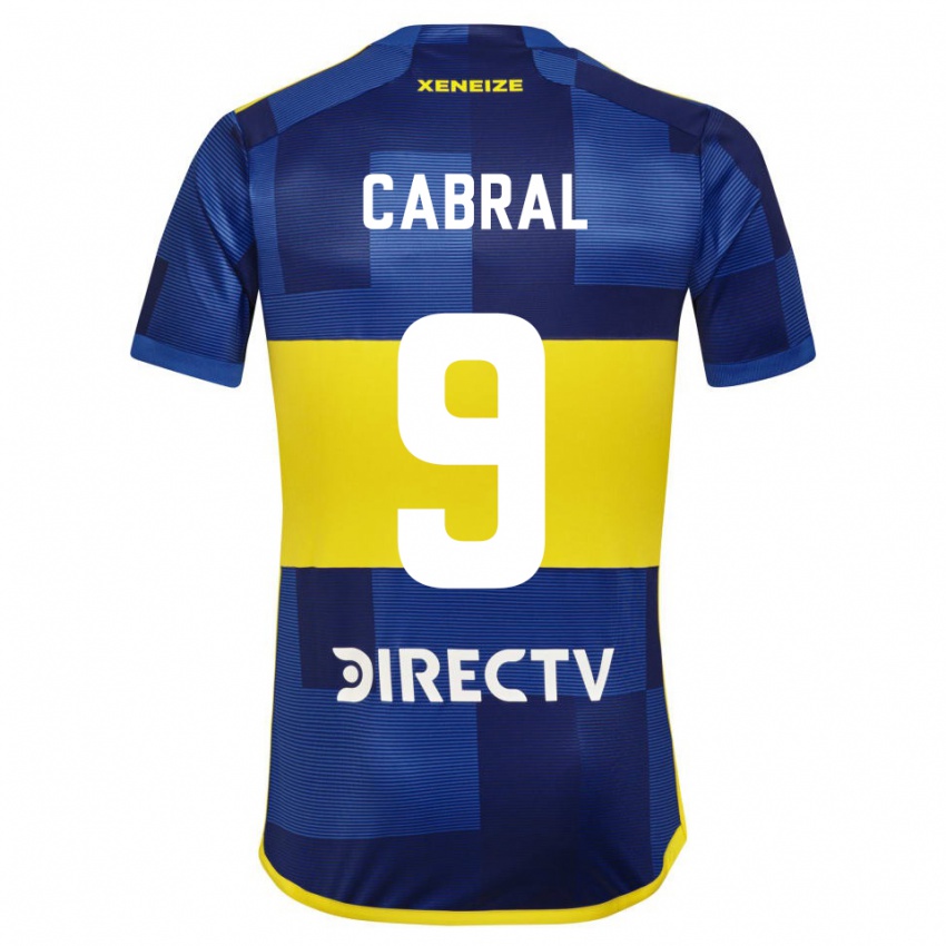 Dames Bruno Cabral #9 Blauw Geel Thuisshirt Thuistenue 2024/25 T-Shirt