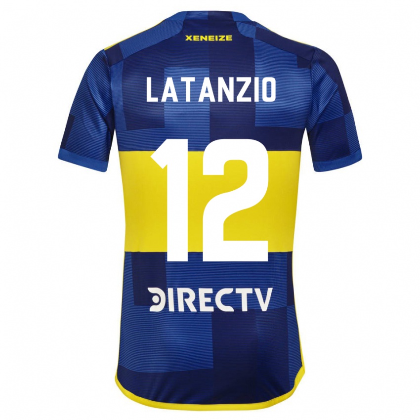 Dames Florencia Latanzio #12 Blauw Geel Thuisshirt Thuistenue 2024/25 T-Shirt