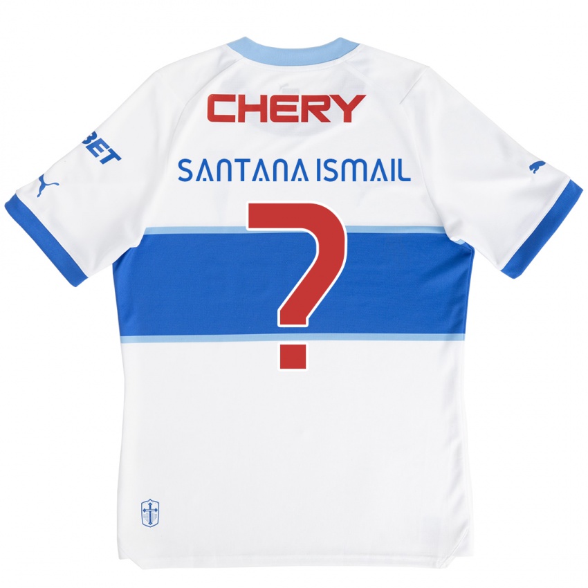 Dames Benjamin Santana Ismail #0 Wit Blauw Thuisshirt Thuistenue 2024/25 T-Shirt