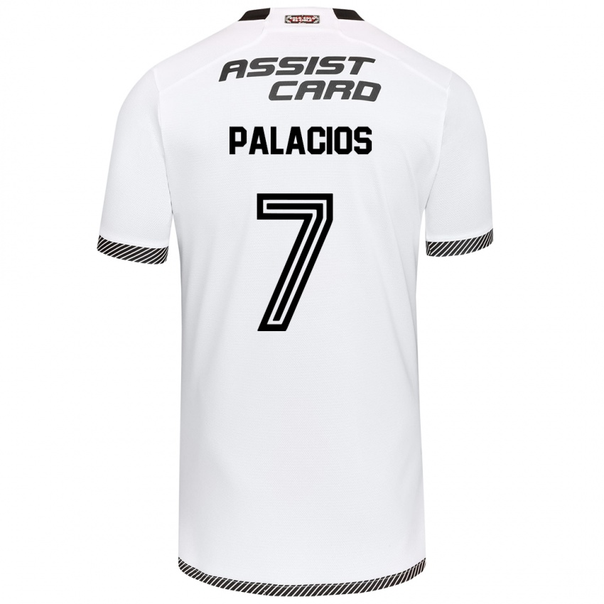 Dames Carlos Palacios #7 Wit Zwart Thuisshirt Thuistenue 2024/25 T-Shirt