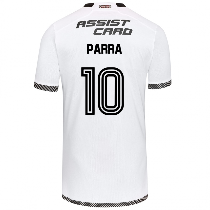 Dames Pablo Parra #10 Wit Zwart Thuisshirt Thuistenue 2024/25 T-Shirt