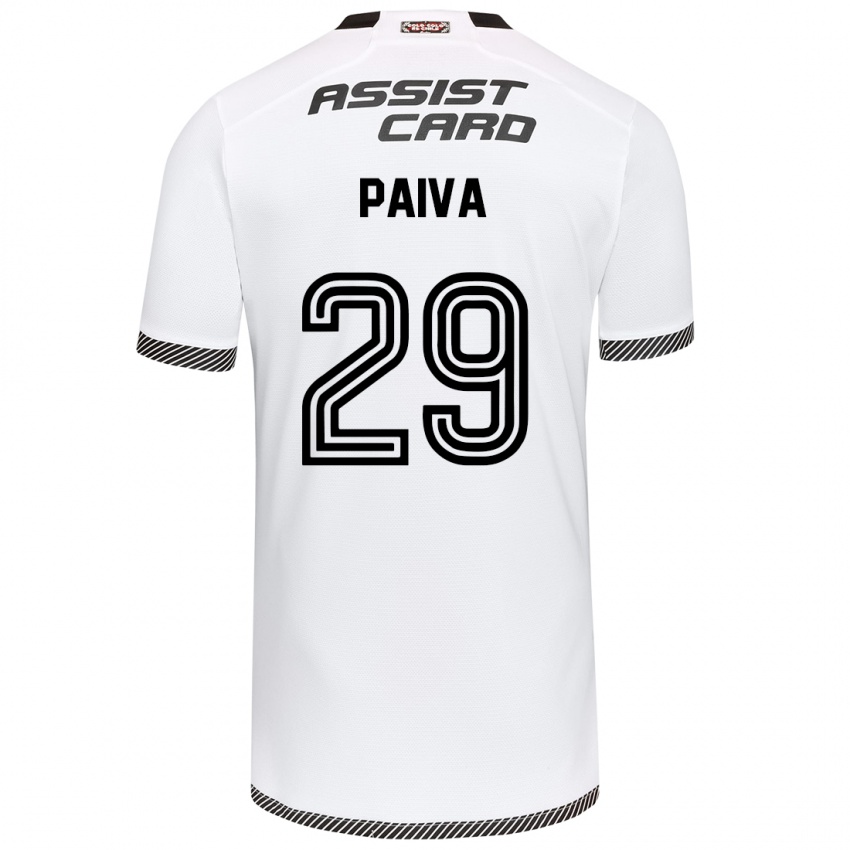 Dames Guillermo Paiva #29 Wit Zwart Thuisshirt Thuistenue 2024/25 T-Shirt