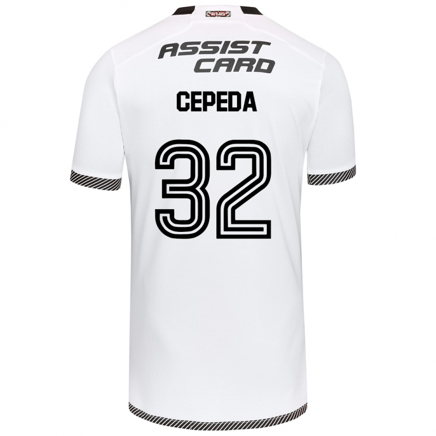 Dames Lucas Cepeda #32 Wit Zwart Thuisshirt Thuistenue 2024/25 T-Shirt