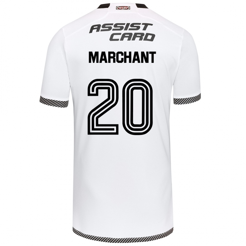 Dames Francisco Marchant #20 Wit Zwart Thuisshirt Thuistenue 2024/25 T-Shirt