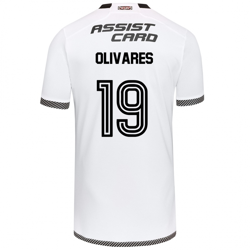 Dames Michelle Olivares #19 Wit Zwart Thuisshirt Thuistenue 2024/25 T-Shirt