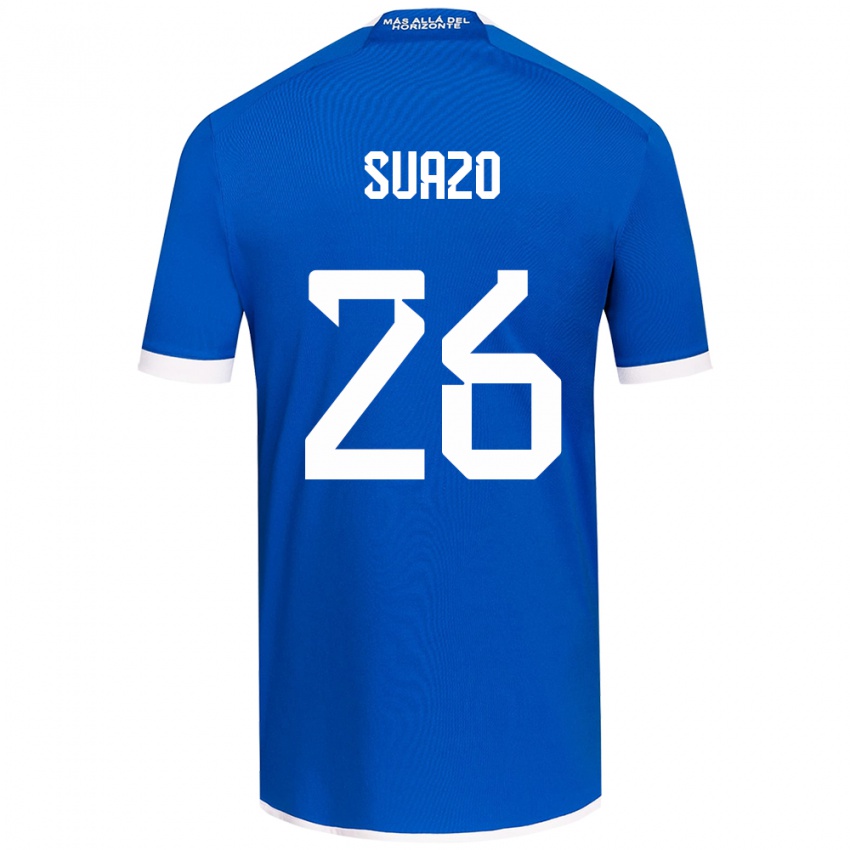 Dames Gretzel Suazo #26 Blauw Wit Thuisshirt Thuistenue 2024/25 T-Shirt